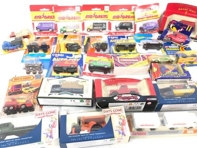 A Collection Of Boxed And Carded Diecast Including Matchbox. Majorette. Corgi Etc. No Reserve.