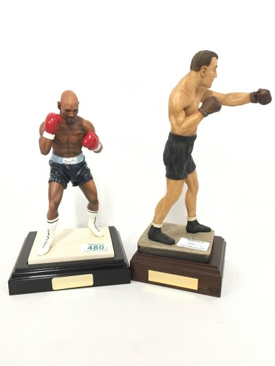 2 X Endurance Limited Boxing Figures. Max Schmelling And Marvin Hagler.(2)