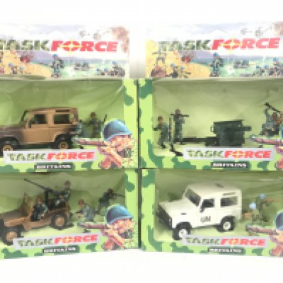 4 X Boxed Britains Task Force Sets. #s 7609.7607.7611 And 7608. (4).