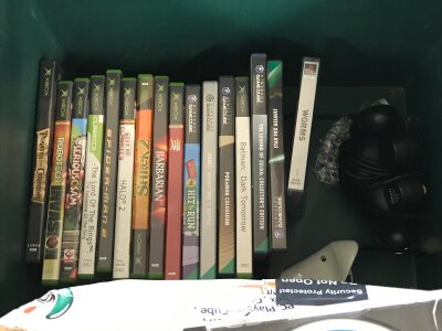 Xbox PlayStation and other games along with Logitech speakers