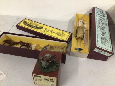 3x Boxed Britains American Civil War sets featuring 17479 Confederate farrier and Trooper, 8873 Union Supply Waggon and Crew, 8870 Confederate Supply Waggon and Crew. No reserve