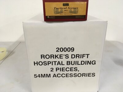 2 x boxed Britains sets includes 20009 Rorkes Drift Hospital Building, 20014 Rorkes Drift Hospital Accessory set.  No reserve