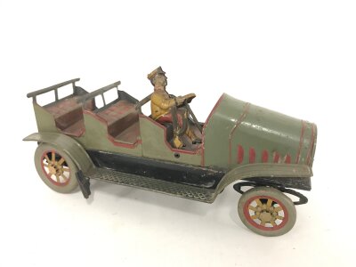 A German Tinplate Toy Car. A/F.