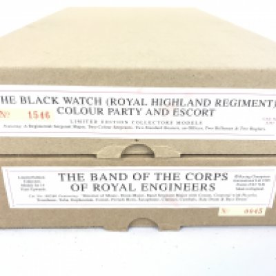 2 Boxed Britains Sets. The Black Watch (Royal Highland Regiment) Colour Party And Escort #5297 And The Band Of The Corp Of Royal Engineers #00260. (2).