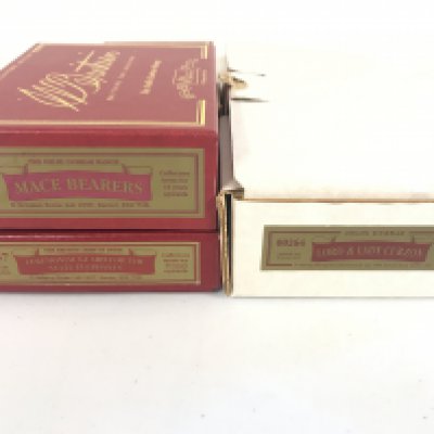 3 Boxed Britains Sets. Mace Bearers #00132. Lord And Lady Curzon #00264 And Ceremonial Guard For The State Elephants #08956.