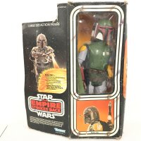 A Boxed Vintage Star Wars Kenner 12 Inch Boba Fett  Figure Is Complete. Box Is Worn.