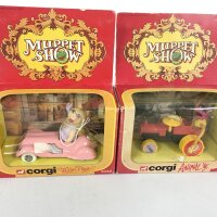 2 Display boxed Muppet Show diecast model cars with characters by Corgi..including 2032 Miss Piggy and 2033 Animal   No reserve