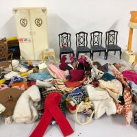 A collection of Sindy accessories includes clothing, furniture etc.  no reserve