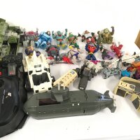 A collection of Action figures and other toys from the 1980s featuring Thundercats, MOTU, GI Joe, Micromachines etc. (2)