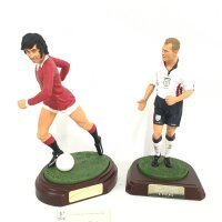 2 X Endurance The Art Of Sport George Best And Alan Shearer Figures.