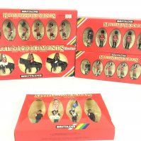 5 Boxed Britains Sets Including U.S. Air Force Colour Party #7307. Her Majesty The Queen Mounted Lifeguard #7233. Black Watch Officer Piper And Men #7237. Scots Guard-Piper #7238 And Gordon's Highlander Officer Piper With Men #7239.(5).