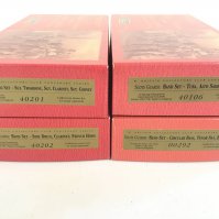 4 Boxed Britains Scots Guards Band Sets. #s 40201. 40106. 40202. 00292. (4).