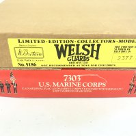 A Boxed Britains U.S. Marine Core Set #7303 And A Welsh Guards Set #5186. (2).