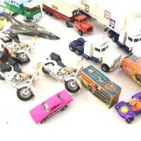 3 Matchbox Harley Davidson Police Motor Cycles and Other Diecast including 5 Boxed Superfast Cars (Boxes Are Worn.) No Reserve.