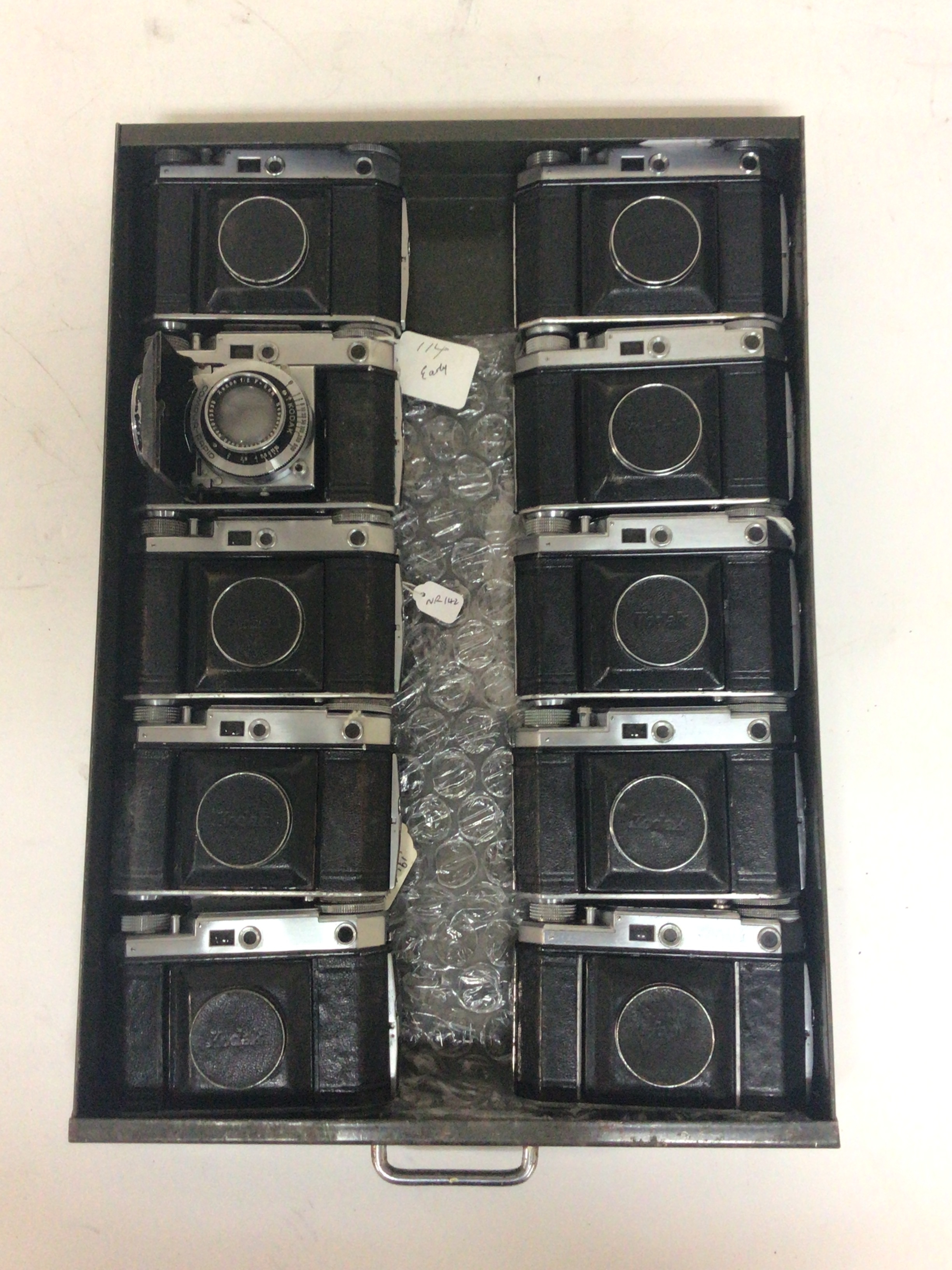 10 Kodak Compur-Rapid Retina II Cameras.