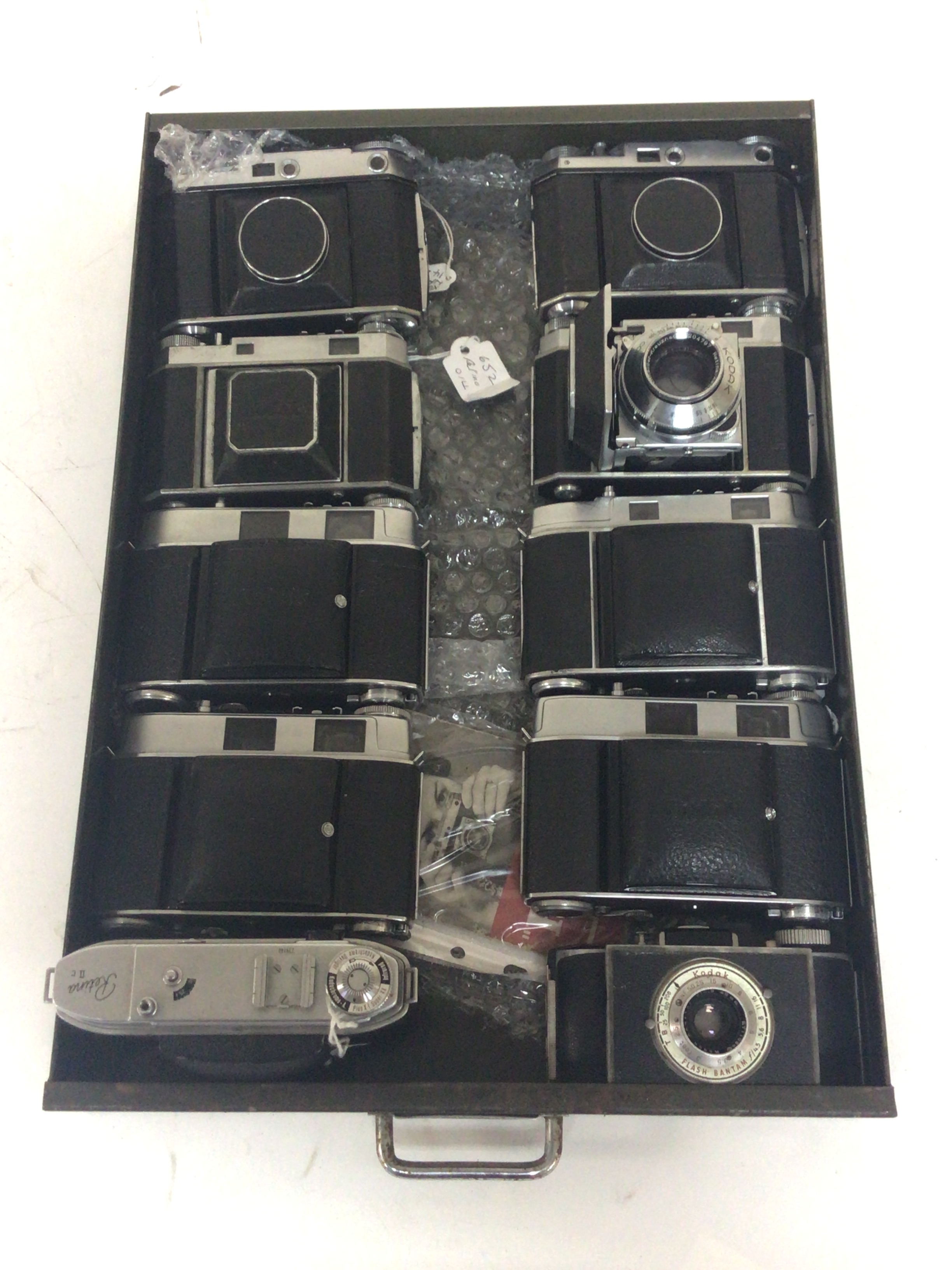10 Kodak Cameras. 4, Retina II  Compur-Rapid. 5, Retina II C. 1, Kodak Flash Bantam.