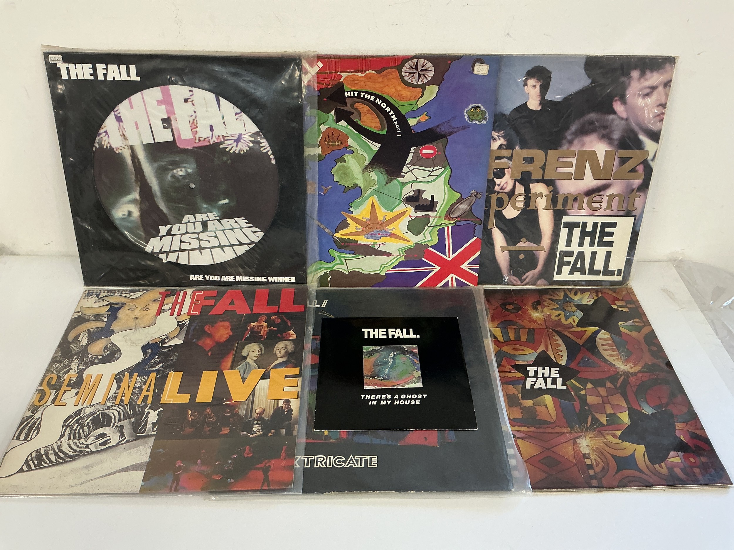 Six LPs by The Fall plus a 7" single comprising Are You Are Missing Winner picture disc, The Frenz Experiment, I Extricate and others.