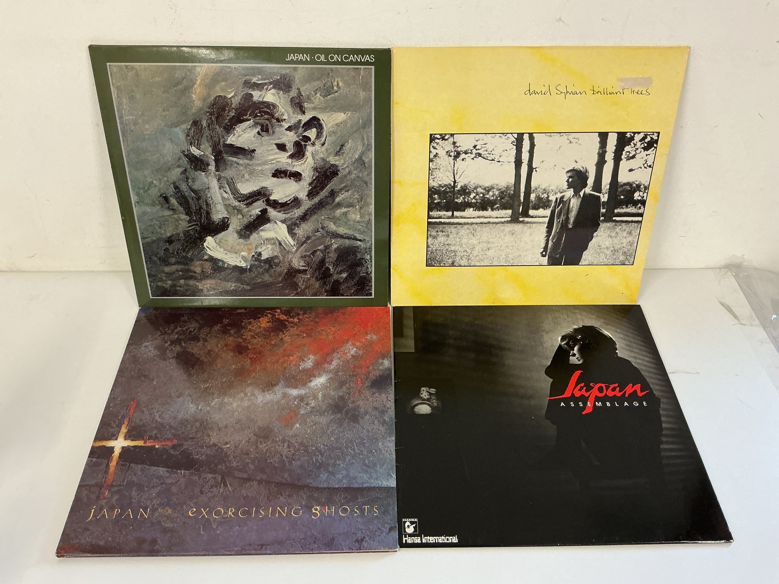 Four Japan and related LPs comprising Oil On Canvas, Exorcising Ghosts, Assemblage and Brilliant Trees.