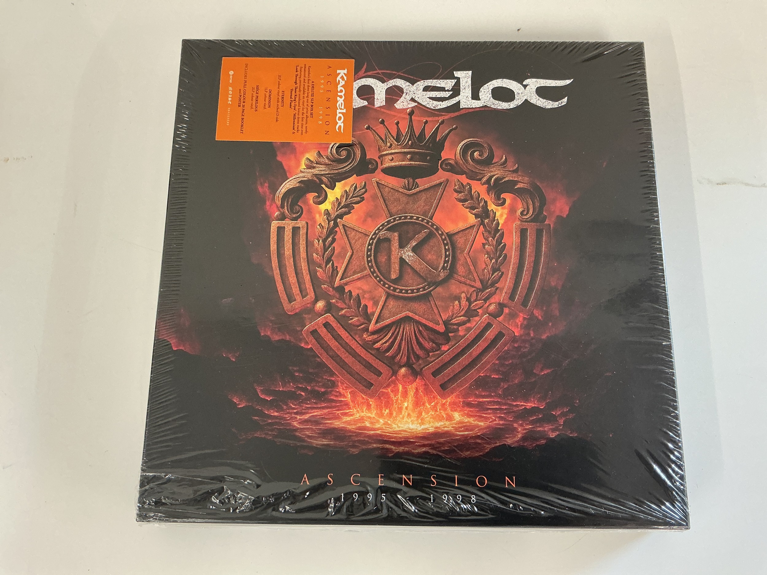 A 2025 Kamelot 5LP box set Ascension 1995-1998. Comes with original record mailer.