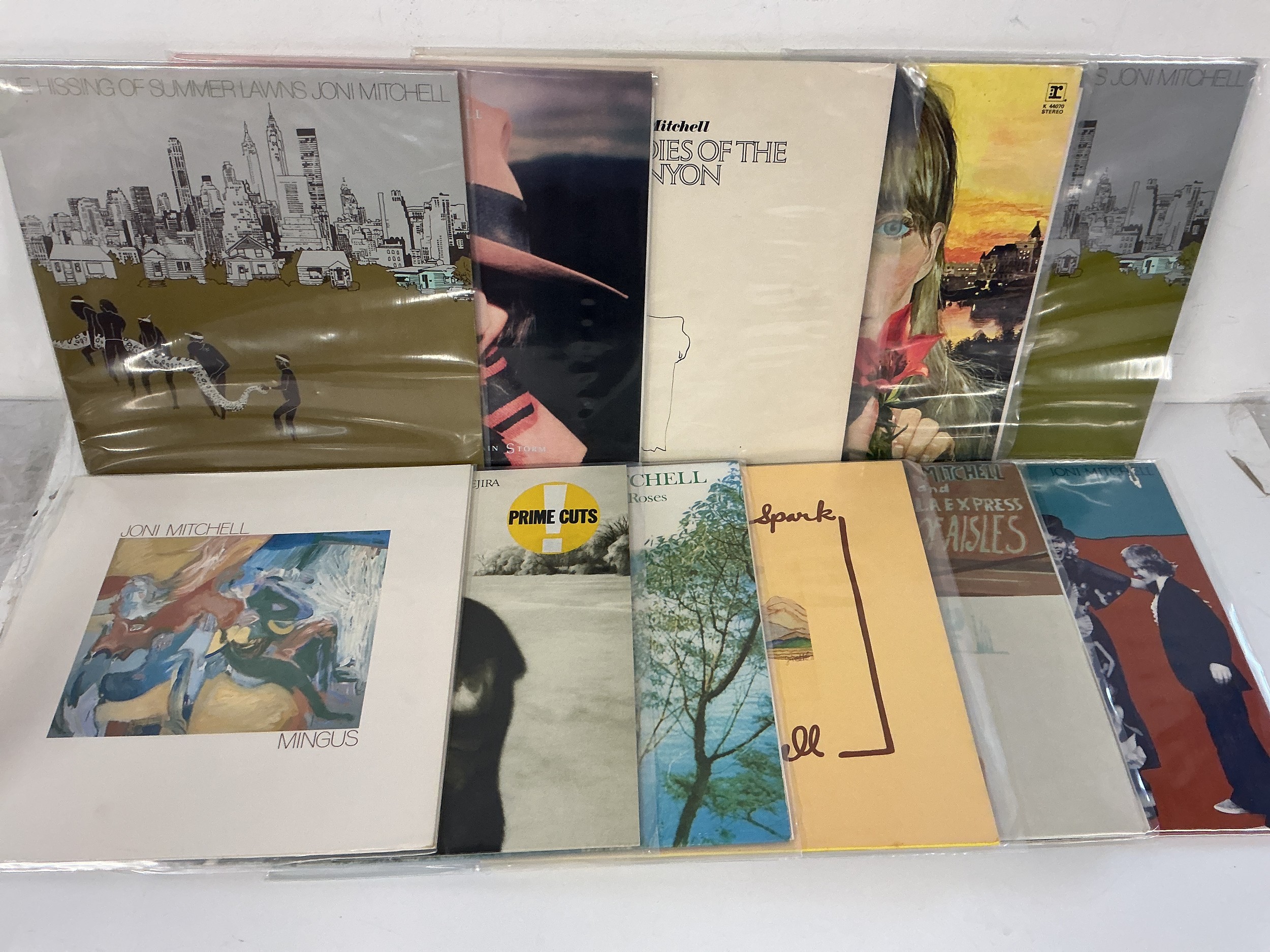 Eleven Joni Mitchell LPs comprising Ladies Of The Canyon, Clouds, Mingus and others.