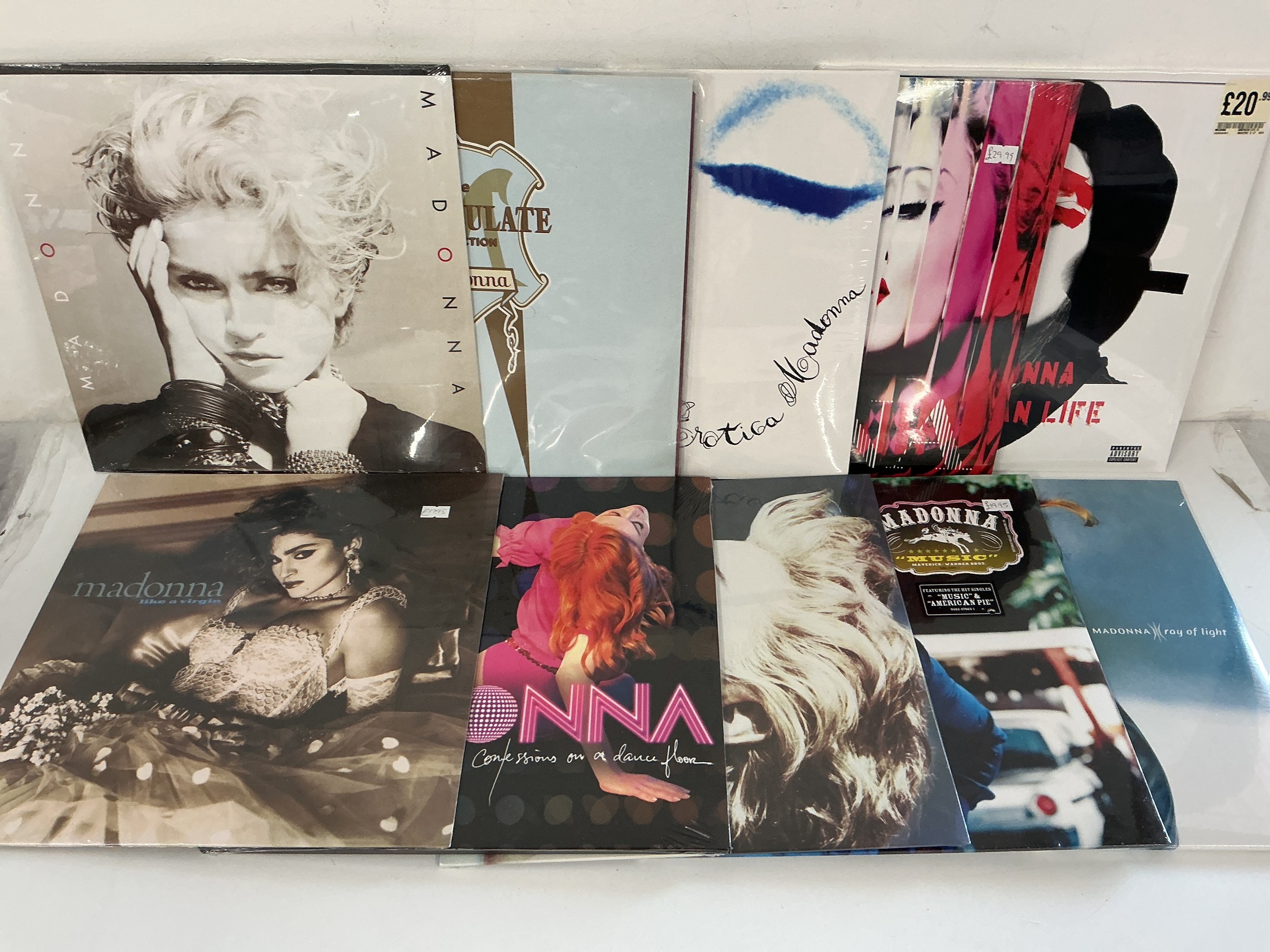 Ten Madonna LPs comprising mostly 180g sealed pressings.