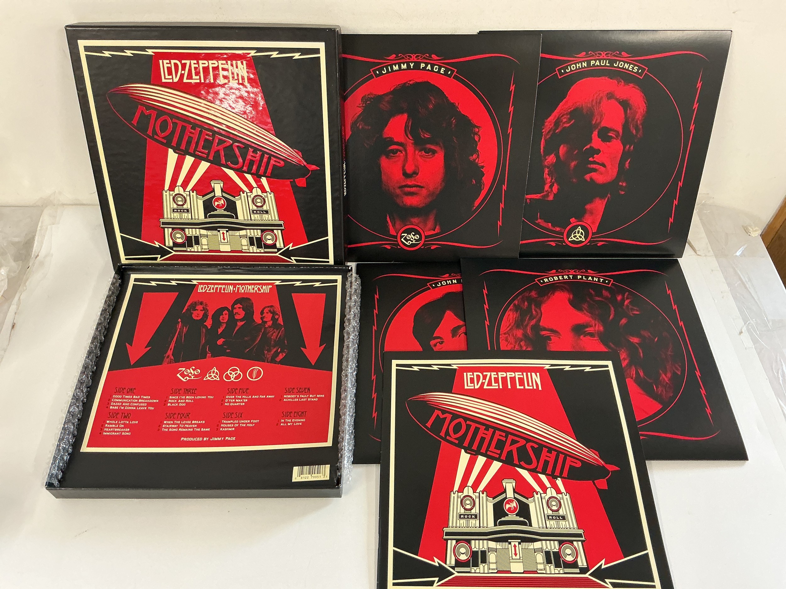 A Led Zeppelin - Mothership 4LP vinyl box set complete with inserts.