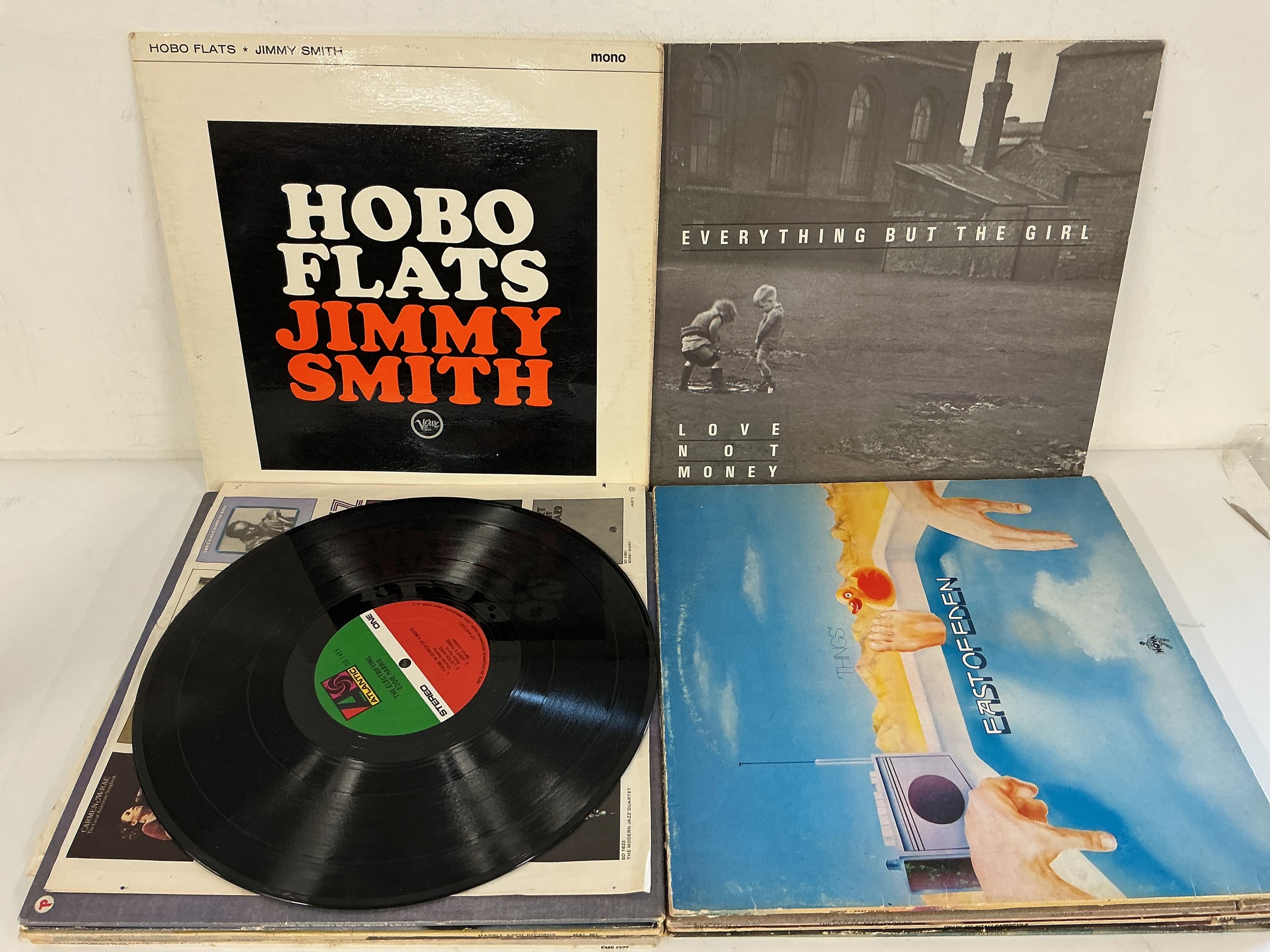 Seventeen jazz and rock LPs by various artists including East Of Eden, Jimmy Smith, The Electrifying Eddie Harris and others.