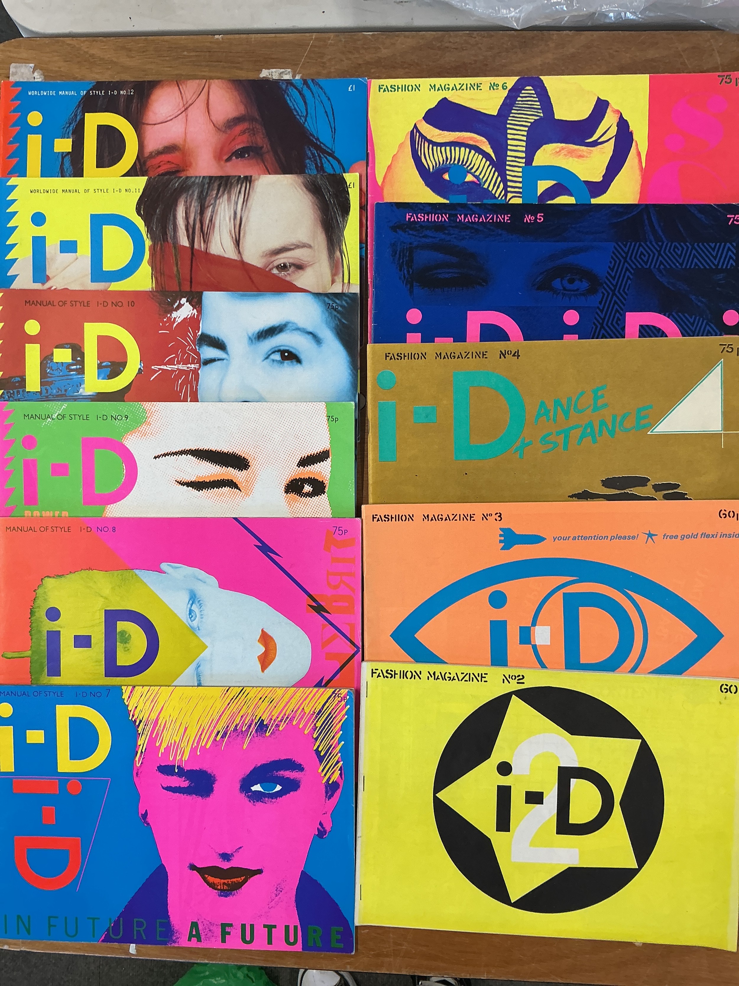 A large collection of I.D. magazines comprising issues 2-118 plus I.D. Bible part 2. Missing issues 18, 62, 71, 110, 111 and 117.