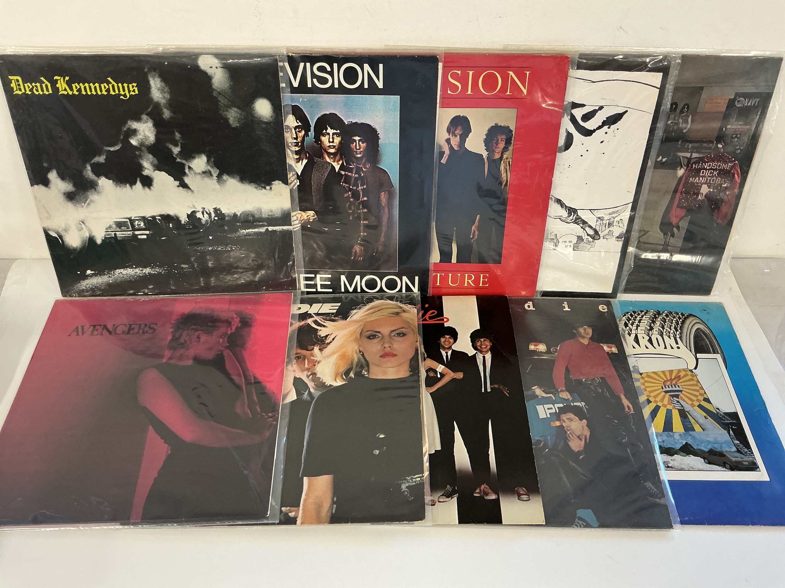 Ten US post punk LPs by various artists including Dead Kennedys, Television, Blondie and others.