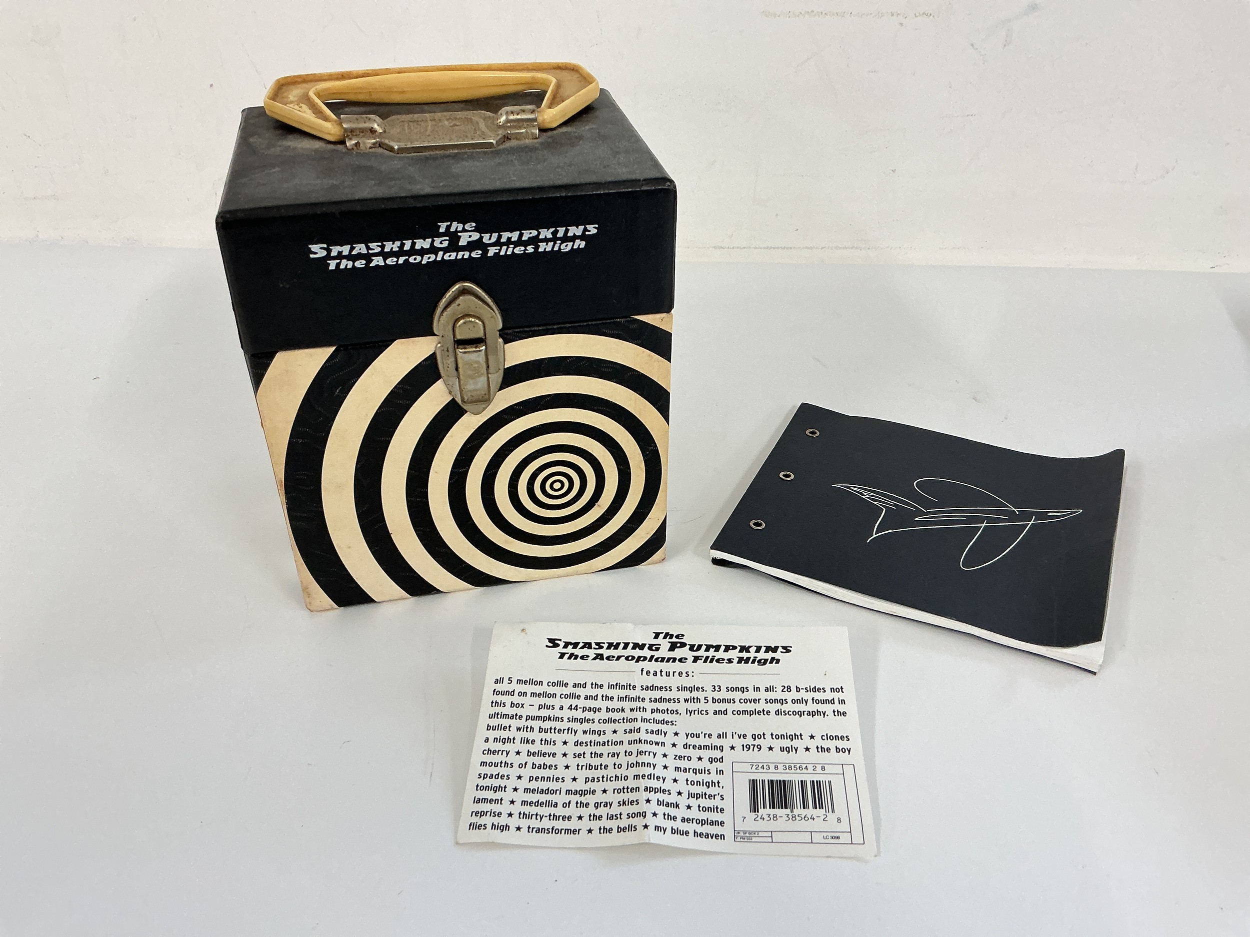 A Smashing Pumpkins 'The Aeroplane Flies High' CD box set.