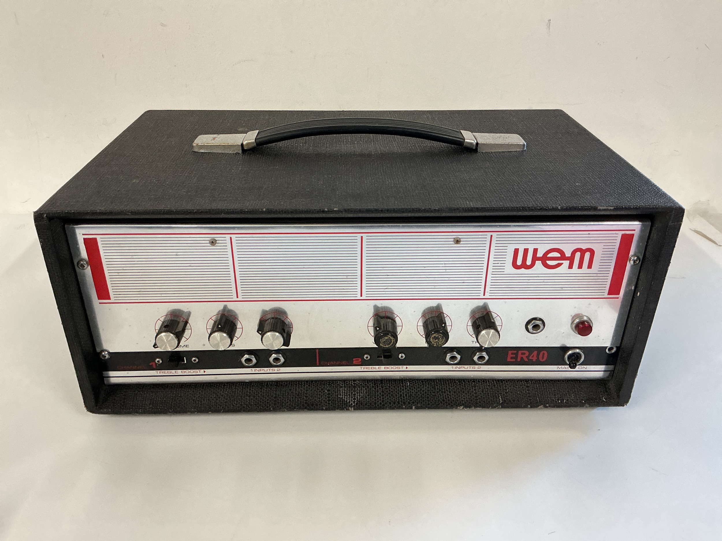 A WEM ER40 solid state amp head.