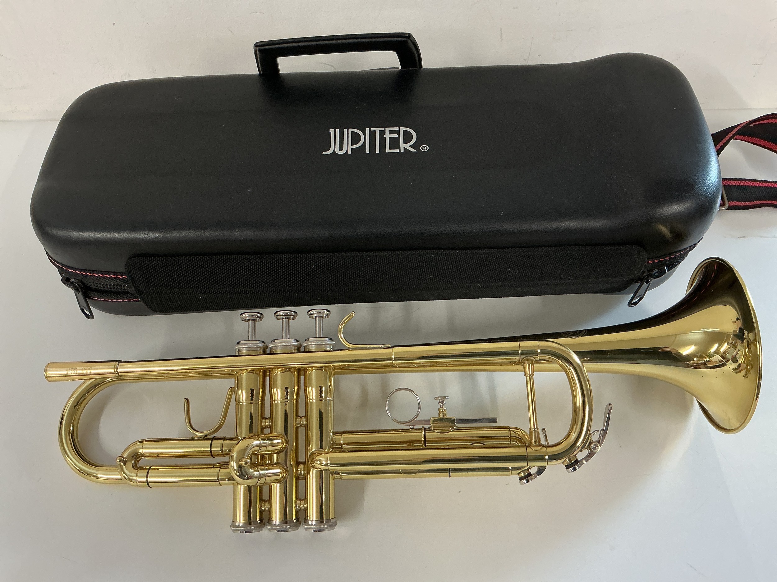 A Jupiter trumpet, no mouthpiece. Comes with original hard carry case.