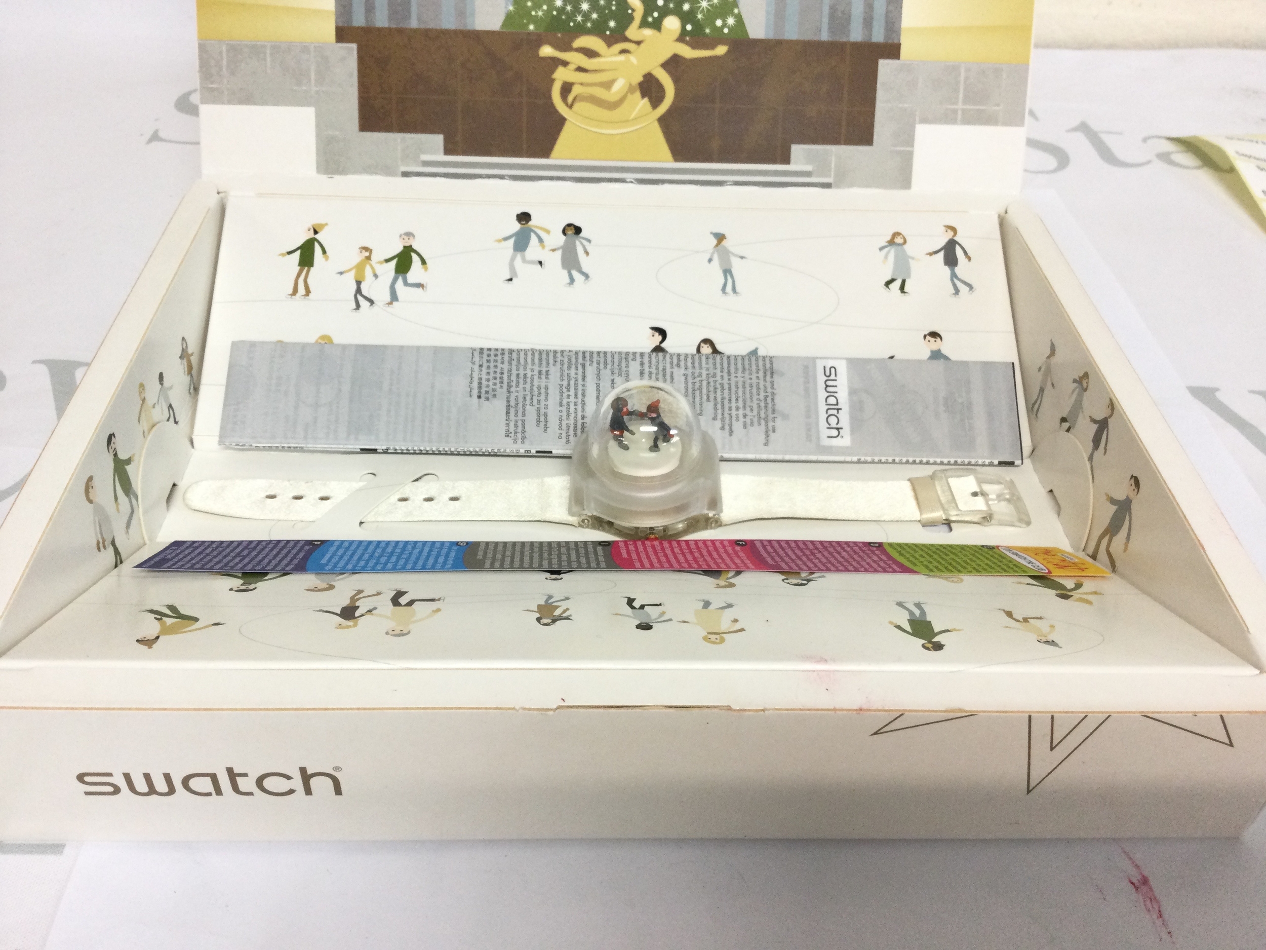 Swatch snow dance limited edition Christmas special from circa 2010 with its packaging.