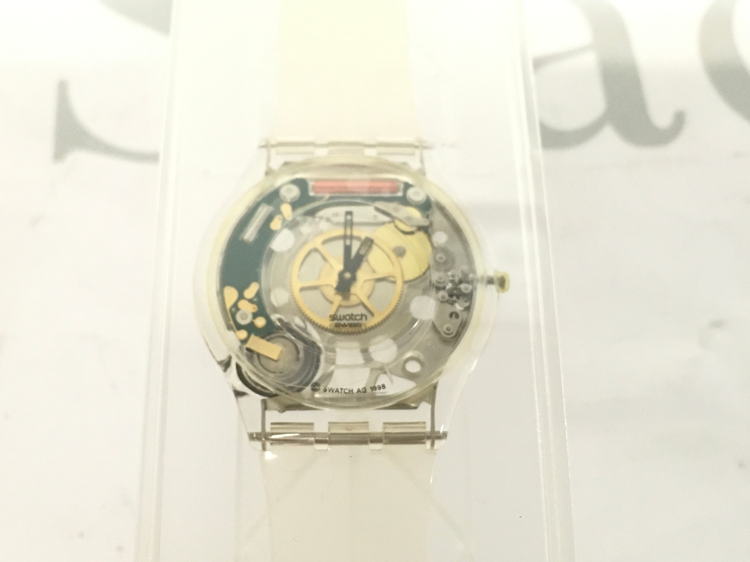 1998 Swatch Jelly Skin ultra-slim watch model SFK100