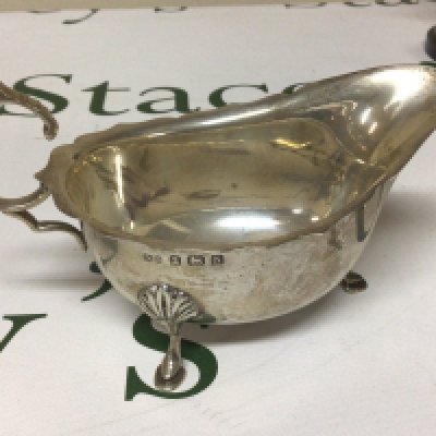 A Silver Sauceboat with Birmingham hallmarks weight 110g