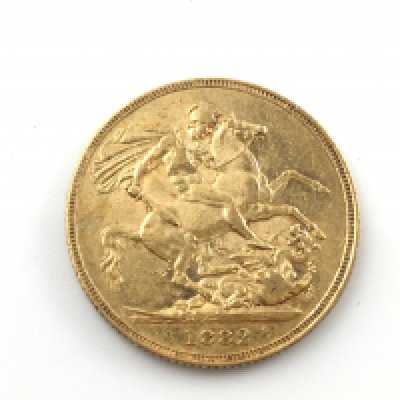 An 1882 full sovereign with Sydney mint mark in coin capsule. Postage A
