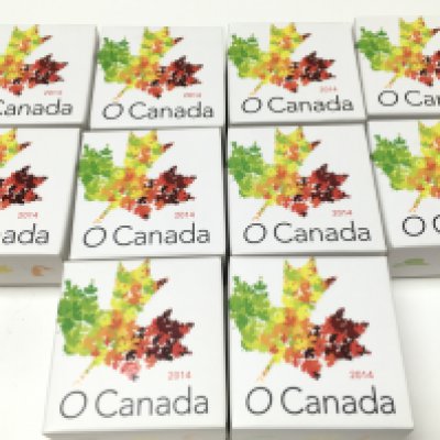 Boxed 2014 Canadian Ten Dollar coins , postage category B
