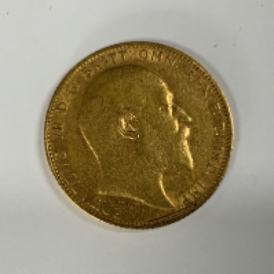 A 1907 Edward VII Full Sovereign (A)