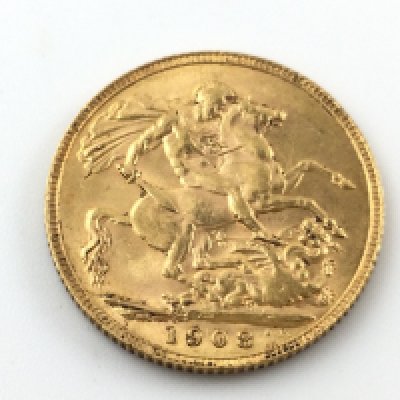 1908 full sovereign.Postage A