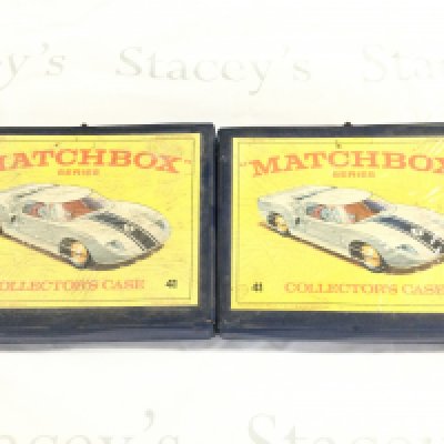 2 X Matchbox Collectors Cases Containg Playworn Diecast. No Reserve.(2).
