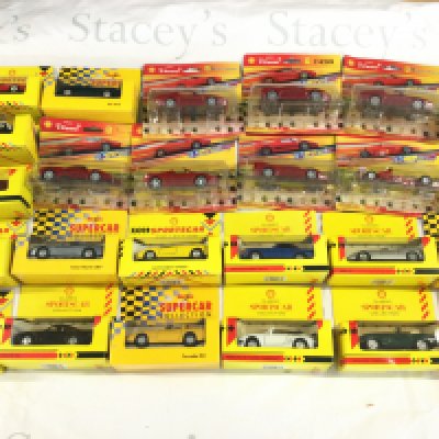 A Collection of Boxed Shell Classic Sportscar Collection. Ferrari Classics Etc. No Reserve.