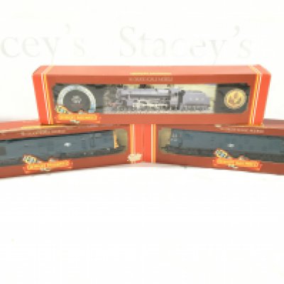 3 Boxed Hornby 00 Gauge Locomotives. Including 2 Diesels (Not In Original Boxes).
