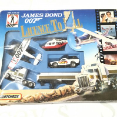 A Boxed Matchbox James Bond Licence To Kill Gift Set. Box Is Worn. No Reserve.