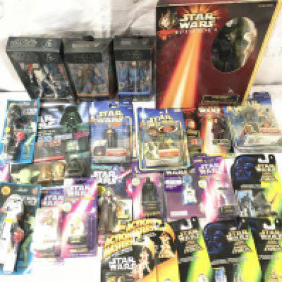 A Collection of Various Star Wars Figures And Toys. No Reserve.