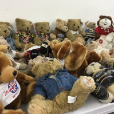 A collection in excess of 20 Teddy Bears from the Hard Rock Cafe franchise. Mostly with tags including some limited edition and Signature editions. No reserve