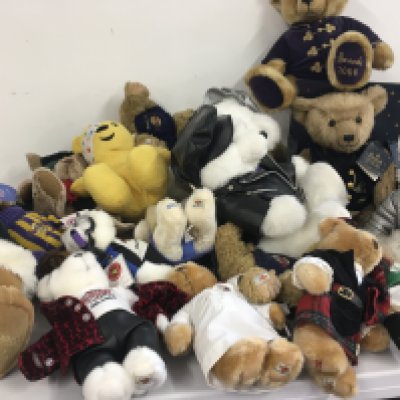A collection in excess of 20 Teddy Bears predominately Hard Rock Cafe but also includes others such as Harrods Christmas bears and Pudsy. No reserve.