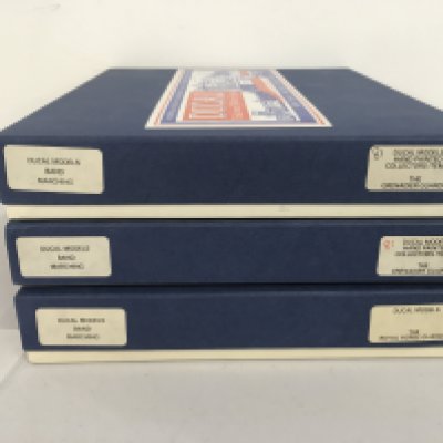 3 boxed Ducal sets of metal military figures featuring the marching band of The Grenadier Guards and The Royal Horse Guards. No reserve