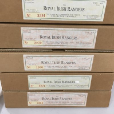 5 x boxed sets by Britains featuring the Royal Irish Rangers no.5192. All limited edition. No reserve