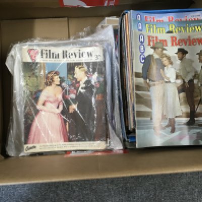 A large collection of vintage magazines dating back from the 1950s onward. Featured titles include Film Review..Picturegoer etc. featuring many of the biggest film stars of the time. Mostly separated into smaller lots of 10 in clear packets. No reserve. (4)