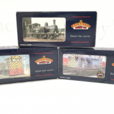 3 X Boxed 00 Gauge Locomotives By Bachmann. Including 2 X Shunters. No Reserve.